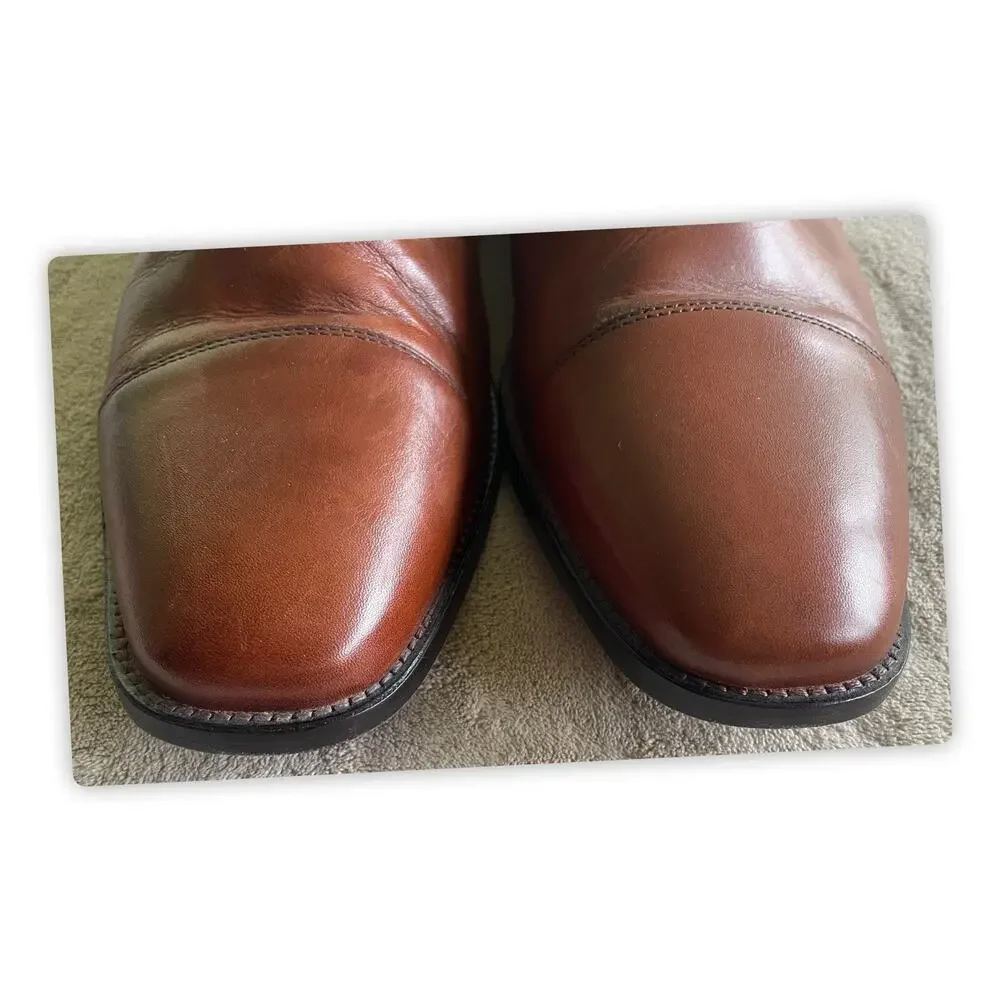 J. Murphy by Johnston & Murphy Brown Leather Oxford Dress Shoes 12W 59-11566